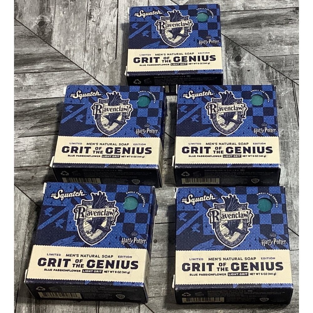 5 Dr. Squatch Harry Potter Soap Ravenclaw Grit Of The Genius Limited Edition 5Oz